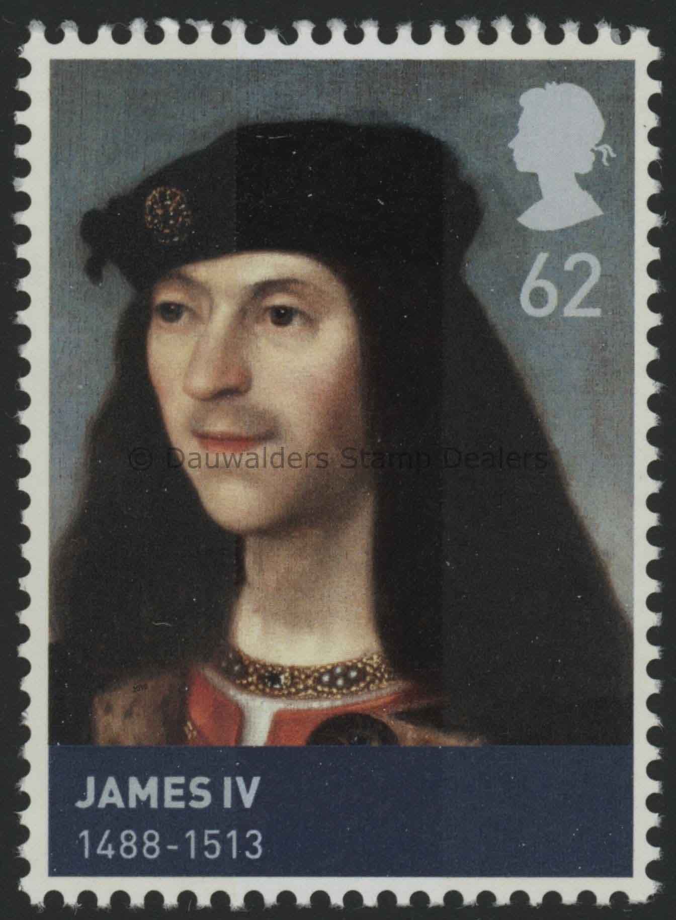 SG3049 62p King James IV 2010 Kings and Queens House of Stewart 3rd Issue