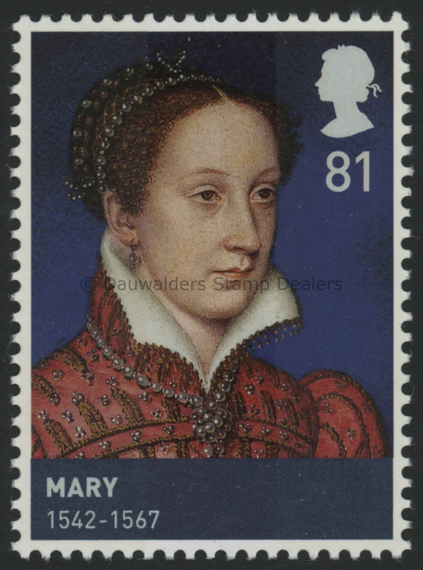 SG3051 81p Queen Mary 2010 Kings and Queens House of Stewart 3rd Issue