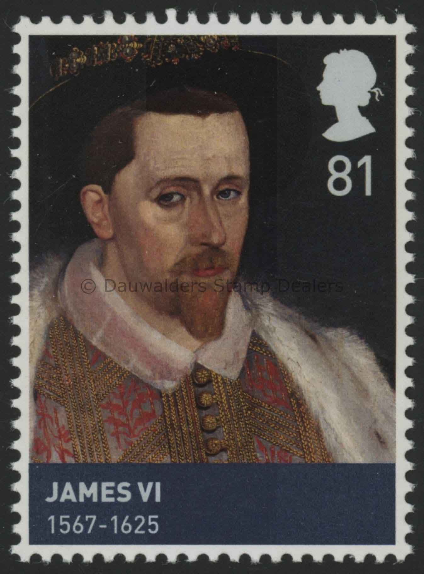 SG3052 81p King James VI 2010 Kings and Queens House of Stewart 3rd Issue