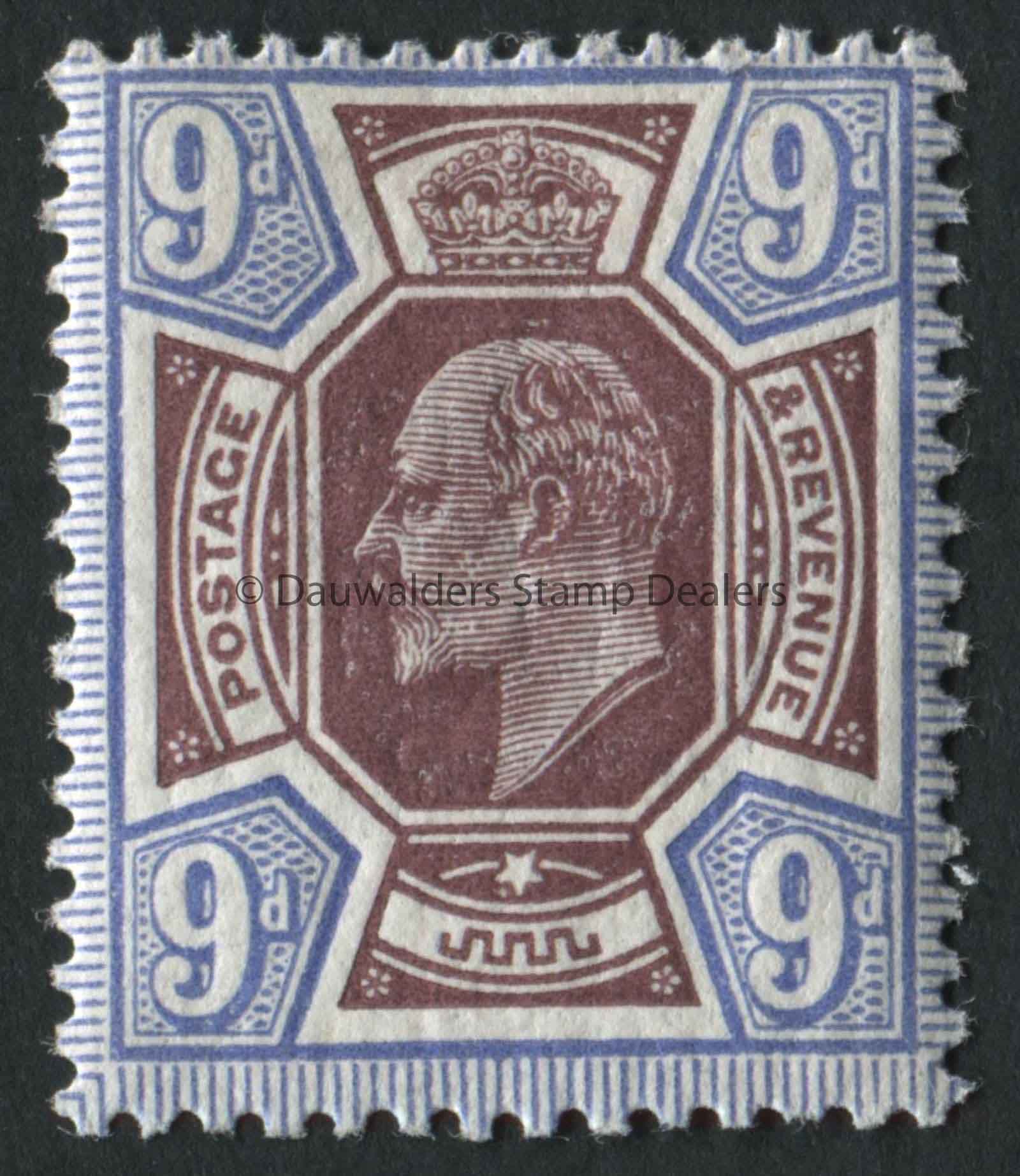 SG306a 9d Dull Reddish Purple &dp Bt Blue