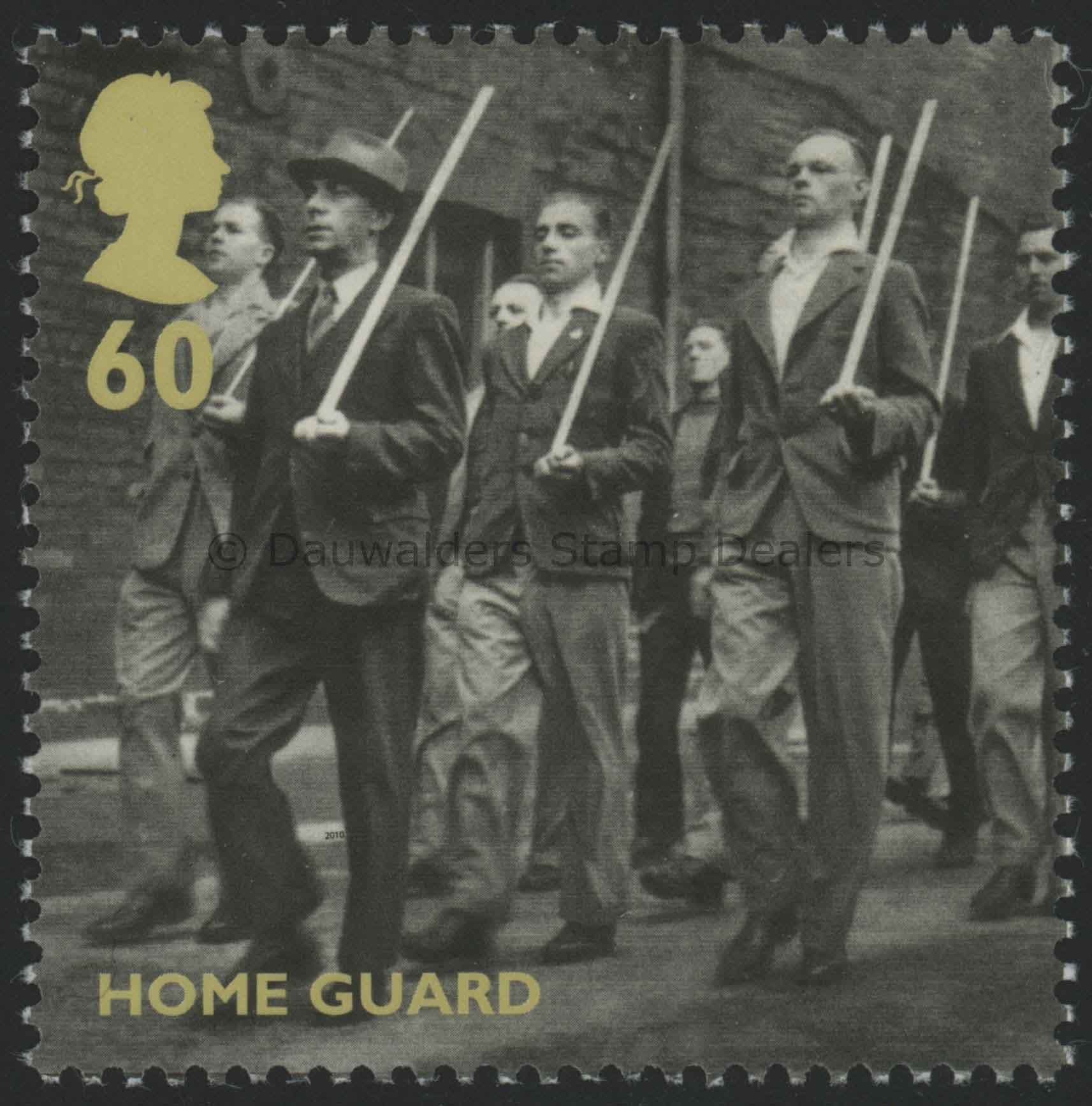 SG3076 60p Home Guards 2010 British Alone (1st issue)