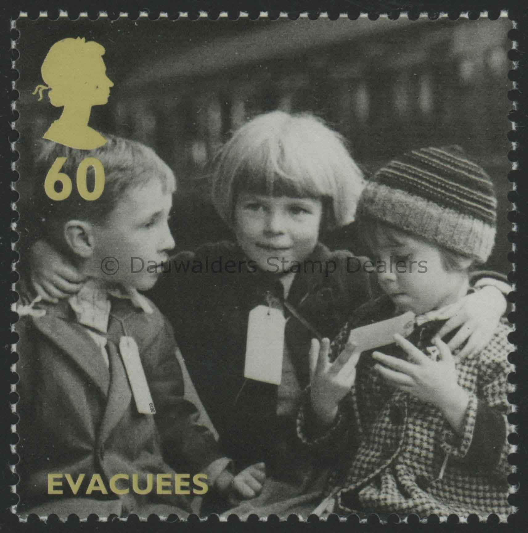 SG3077 60p Evacuees 2010 British Alone (1st issue)