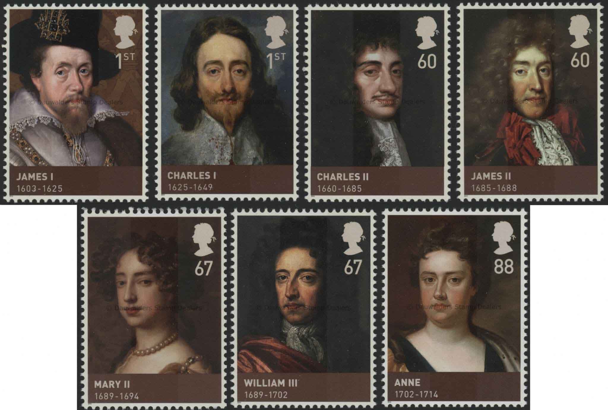 SG3087-3093 Set of 7 2010 Kings and Queens House