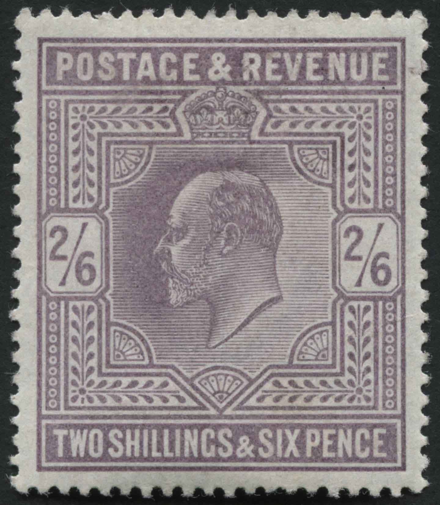 SG315 2/6d dull Greyish Purple, with very light hinge