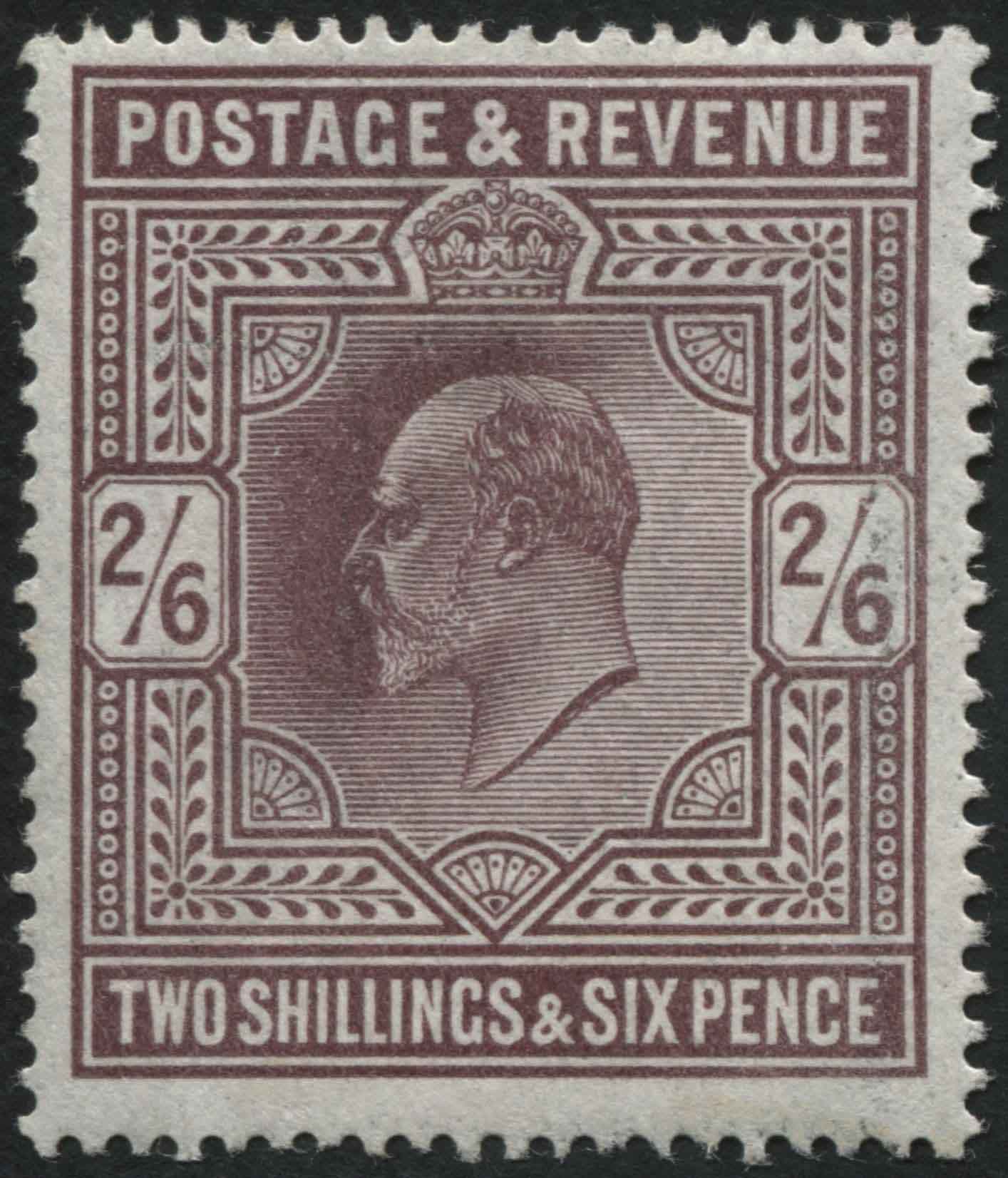 SG316 2/6d dull Reddish-Purple, v fine mint