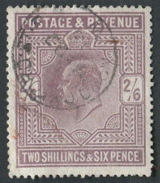 SG316 2s6d Dull Reddish purple, very fine used with CDS