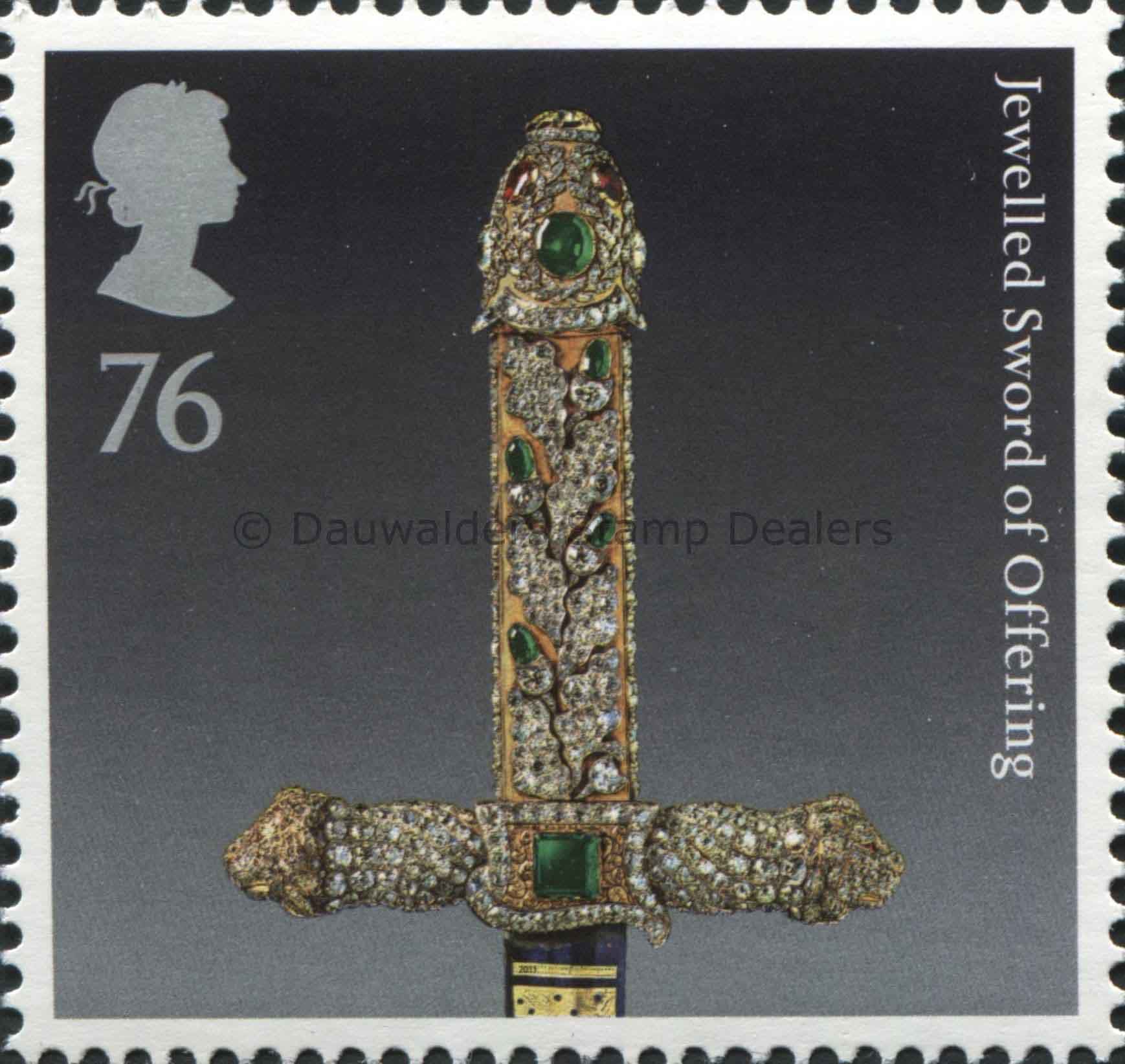 SG3212 76p Jewelled Sword of Offering 2011 The Crown Jewels