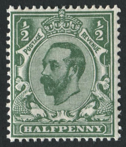 SG323 d bluish green die 1A, perfect U/M with RPS certificate