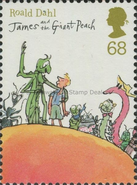 SG3256 68p James and Giant Peach 2012 Roald Dahl's