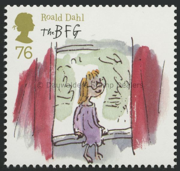 SG3262 76p Sophie B. Palace Windowsill 2012 Roald Dahl's The BFG 2nd issue