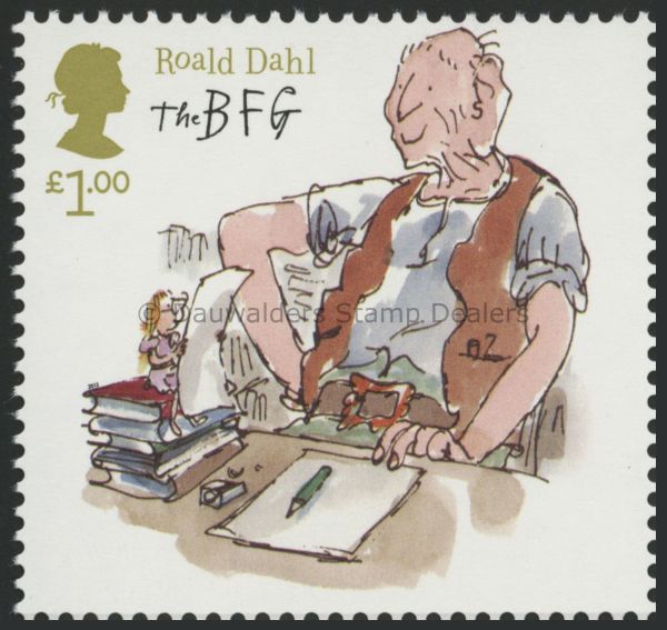 SG3263 1.00 BFG and Sophie Desk 2012 Roald Dahl's The BFG 2nd issue