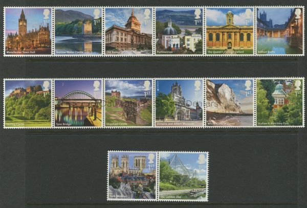 SG3294-3307 Set of 14 2012 UK A-Z Part 2