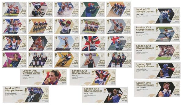 SG3342-3370 Set of 29 2012 Olympic Gold Medal Winners