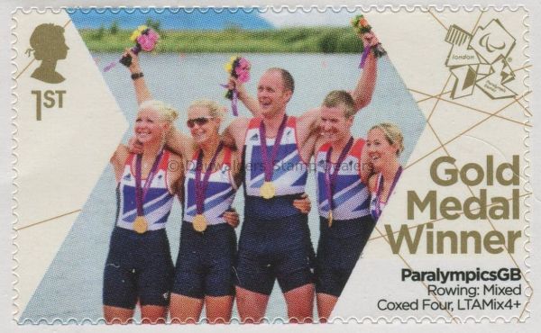 SG3381 Relph, Riches, Roe, Smith, van den Broecke 2012 Paralympic Gold Medal Winners