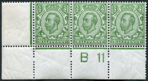 SG340 d Green strip of 3 U/M