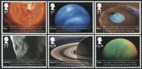 SG3408-3413 Set of 6 2012 Space Science