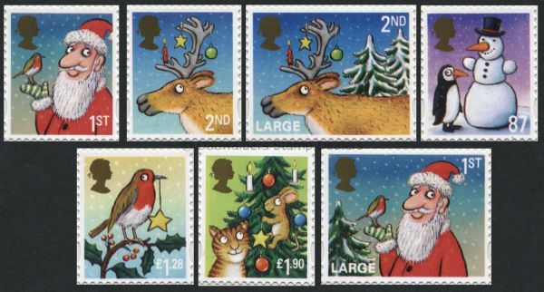 SG3415-3421 Set of 7 2012 Christmas