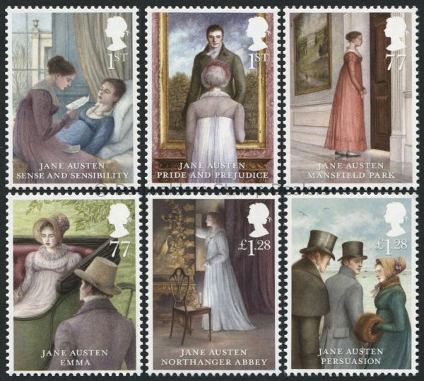 SG3431-3436 Set of 6 2013 Jane Austen