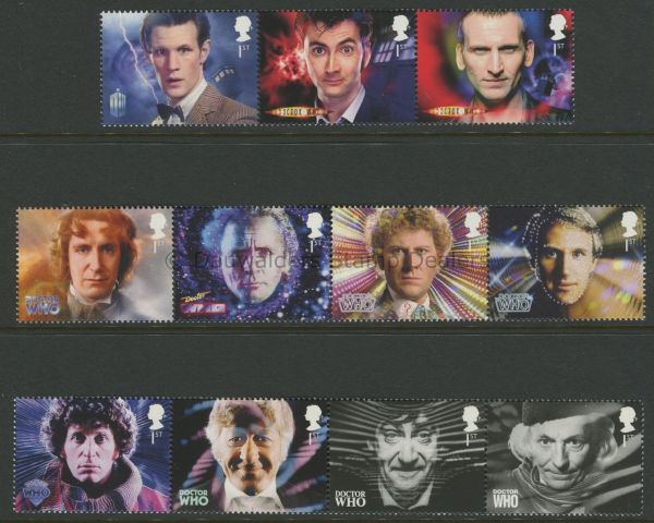 SG3437-3447 Set of 11 2013 Dr WHO