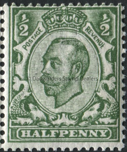 SG344a d Green No Cross on Crown