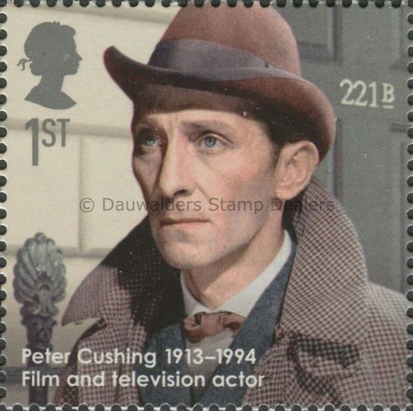 SG3455 1st Peter Cushing 2013 Great Britons