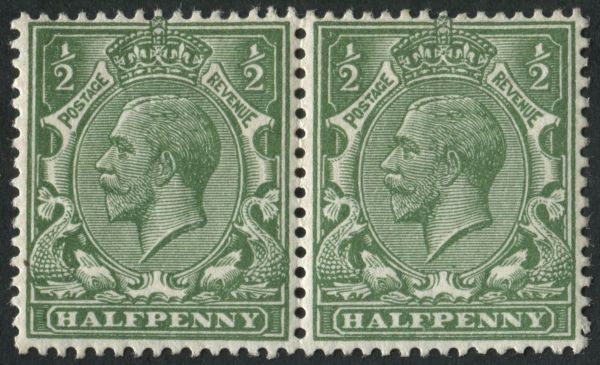 SG351 d Green Spec zb very fine mint variety missing G, with normal