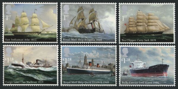 SG3519-3524 Set of 6 2013 Merchant Navy (1st)