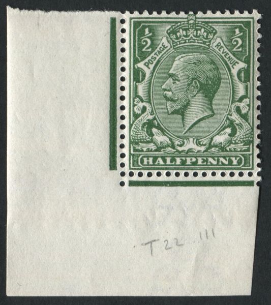 SG353 Spec N14 (18) d deep cobalt green unmounted mint hendon certificate