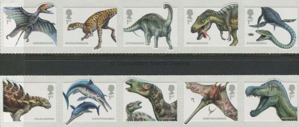 SG3532-3541 Set of 10 2013 Dinosaurs S/A