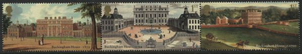 SG3589-3591 Strip of 3 2014 Buckingham Palace