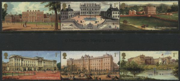 SG3589-3594 Set of 6 2014 Buckingham Palace