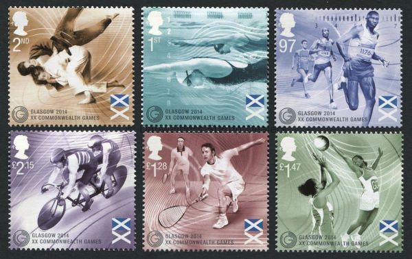 SG3619-3624 Set of 6 2014 Commonwealth Games