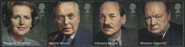 SG3642-3645 Strip of 4 2014 Prime Ministers