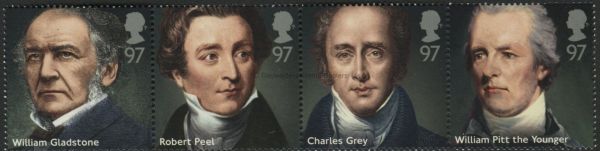 SG3646-3649 Strip of 4 2014 Prime Ministers