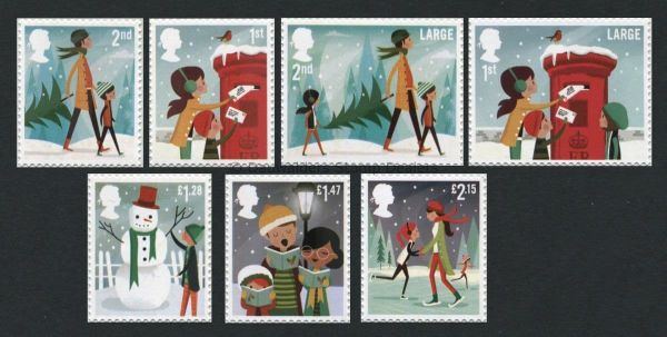 SG3650-3656 Set of 7 2014 Christmas S/A