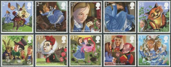 SG3658-3667 Set of 10 2015 Alice in Wonderland