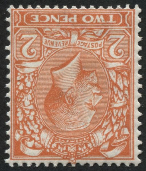 SG368Wmk 2d Orange Wmk Inv and reversed, very fine mint