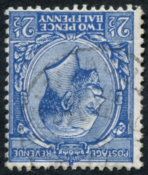 SG372wj 2d Blue Wmk Inv and reversed, F/U