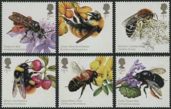 SG3736-3741 Set of 6 2015 Bees