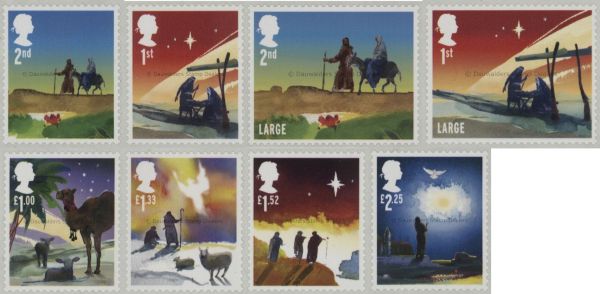 SG3771-3778 Set of 8 2015 Christmas