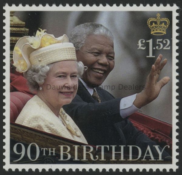 SG3831 1.52 Queen and Mandela 2016 Queen's 90th Birthday