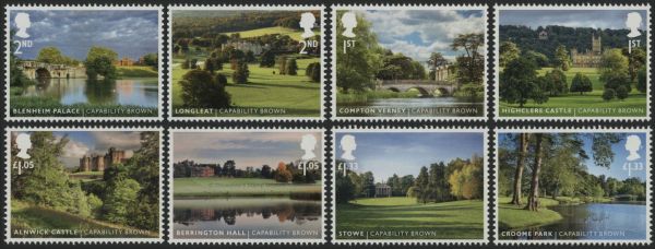 SG3869-3876 Set of 8 2016 Landscape Gardens