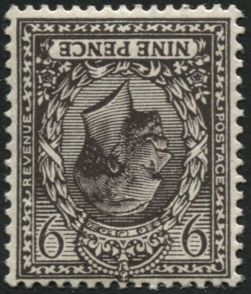 SG392wj 9d Agate Wmk Inv and reversed, mint