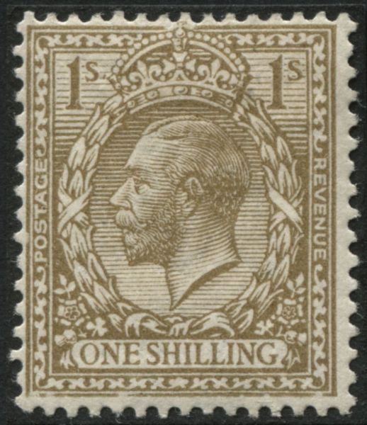 SG395SpecN32 1/- Bistre var, frame line broken in places, upper and lower parts, v fine mint