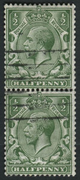 SG397 d Green vertical pair, VF/U