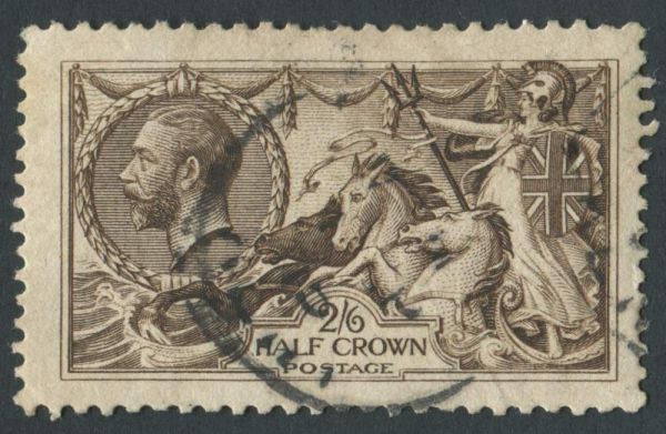 SG399 Waterlow 2s6d Deep Sepia-Brown, odd nibbled perf but fine used with CDS