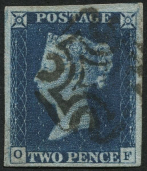 SG4 2d v deep full Blue OF, rich colour 4 large margins - brilliant