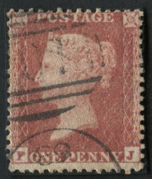 SG40bwi 1d Rose Red FJ Watermark inverted fine used