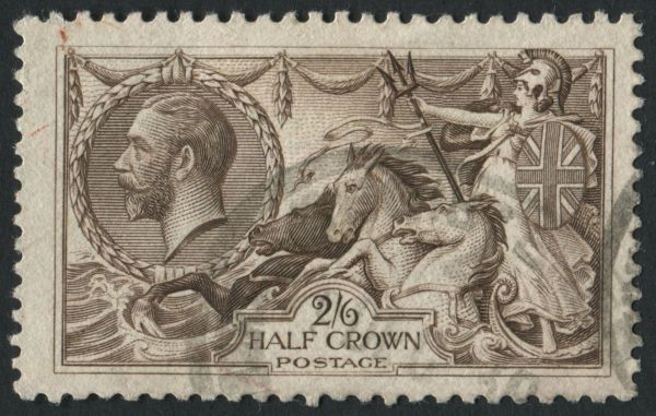 SG415 2/6d Reddish Brown, fine light cancel