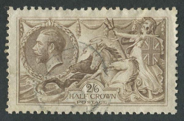 SG415a 2s6d Pale-Brown, few nibbled perfs, very fine used with light struck CDS